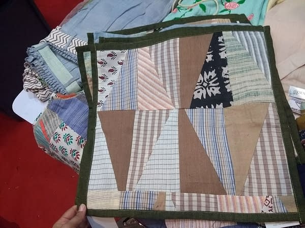 Khadi cushion covers